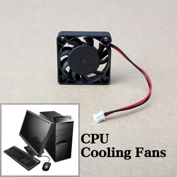 6PCS 40X40X13MM Cooling Fan DC 12V 2Pin 9 Blade Cooler Brushless Mini Cooling Fan Brushless Computer CPU Cooling Cooler Fan