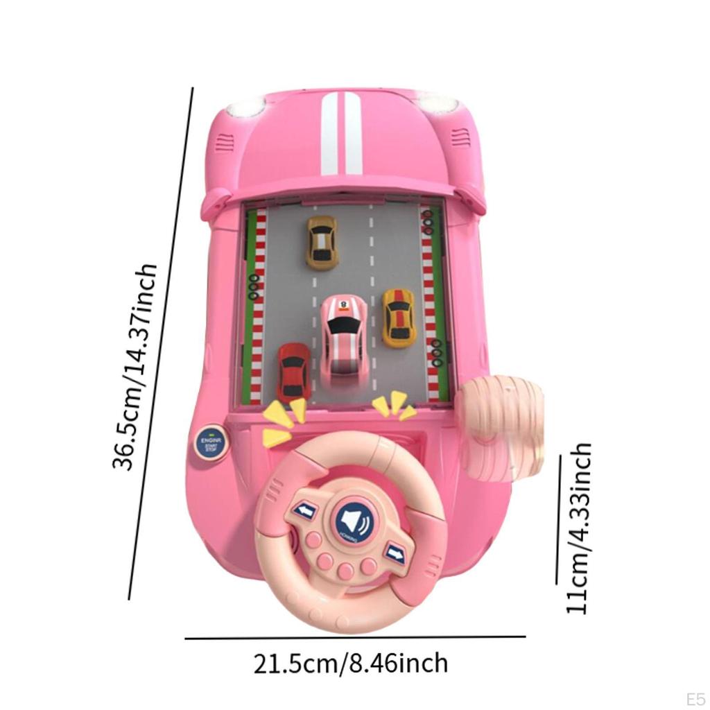 Simulation Driving Steering Wheel Toy Children Desktop Game Educational Kids Electric Race