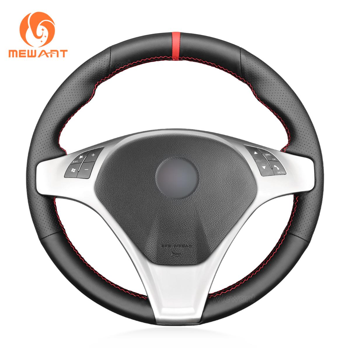 

MEWANT Черный чехол на рулевое колесо из искусственной кожи для Alfa Romeo Giulietta 2010-2014 MiTo 2008 2009-2011