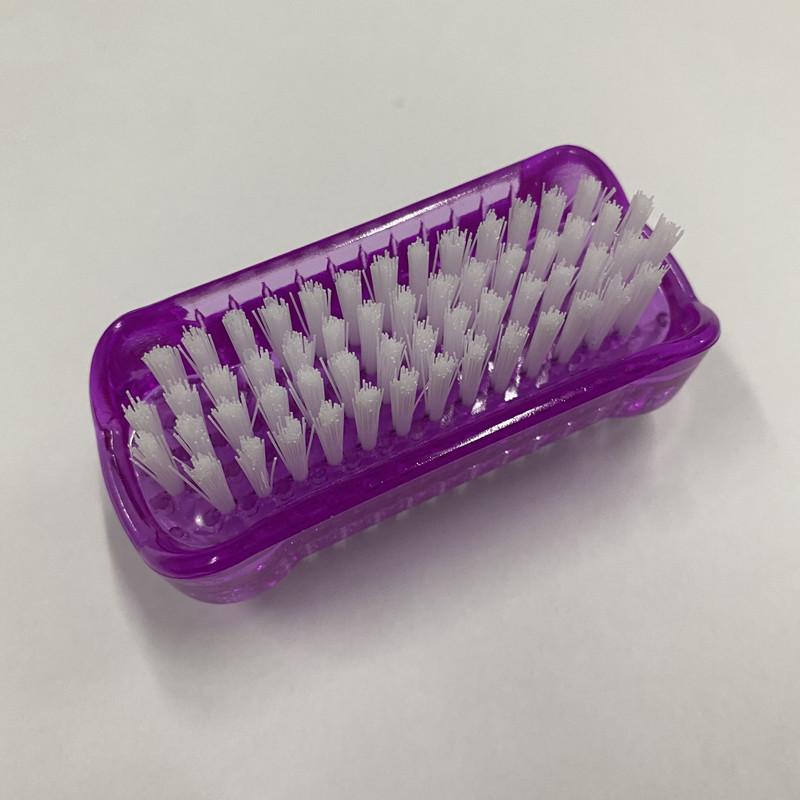 

Щетка для ногтей Двусторонняя щетка для скраба для ногтей Мягкая и жесткая щетина Скраб Щетка для чистки ногтей на ногах для мужчин, женщин и детей 1pc фиолетовый