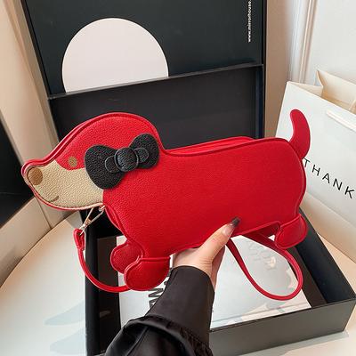 Bags Cartoon Funny Dog Small Bag 2025 New Japanese Cute Girl Foreign Style Versatile Shoulder Messenger Bag