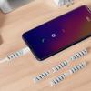 Spiral Charging Cable Protector Data Cable Saver Spiral Protector 4X Stylish For USB Data Cable Prevent Pets From The Cable