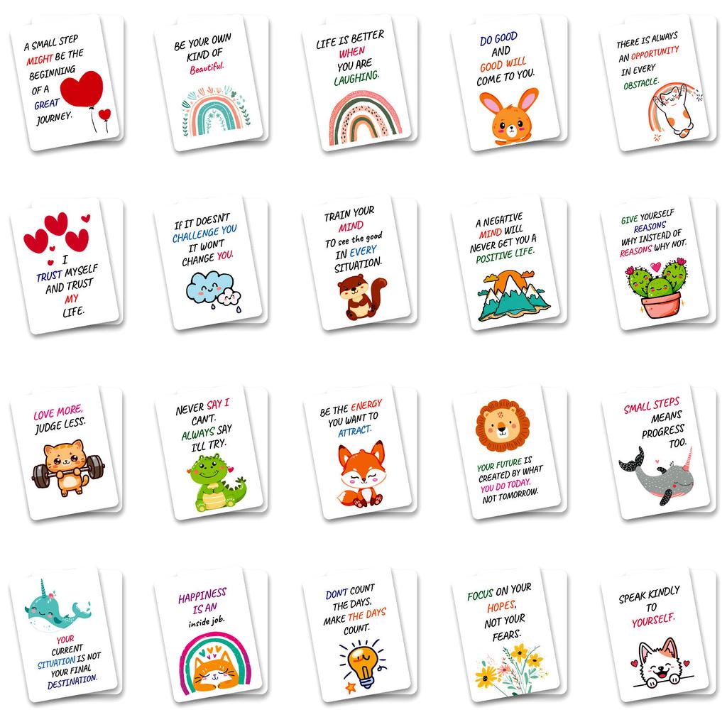 50 Motivational Text To Encourage Workplace Migrant Workers, Inspirational Cards, Positive Attitude, Positive Energy Quotation Cards