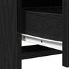 Makeup Table with Shelf Black 78.5 X 41 X 135 Cm Engineered Wood