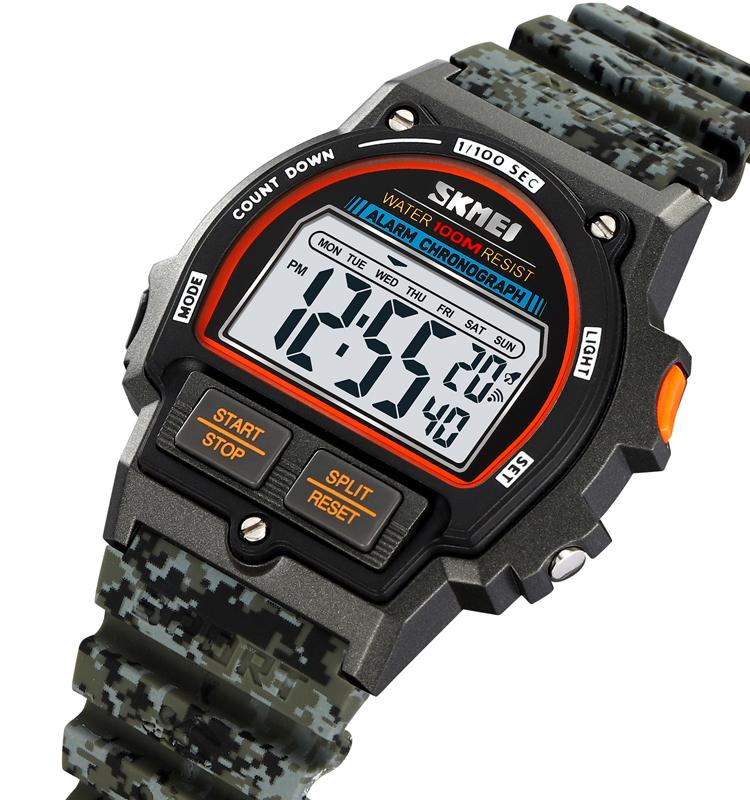SKMEI 2263 Stylish Odm Man Digital Watch Best Power Silicone Band Water Proof Calender Concise Low Cost Sports Watch Supplier