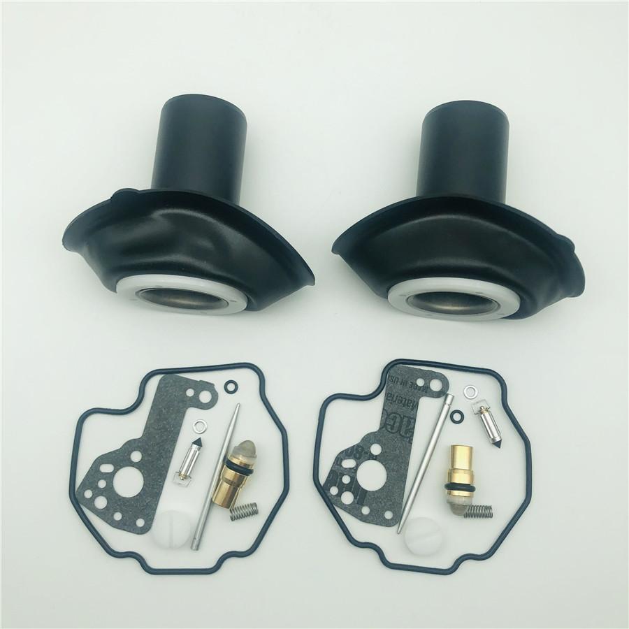 

2Sets For 1990-2000 Yamaha XV535 VIRAGO Carburetor Repair Kit + Plunger + Piston