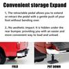 BedStep Retractable Bumper Foot Step Back Rear T-Step Truck Pedal For 2009 2010-2018 Ram 1500/2500/3500 75306-01A Accessories