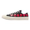 Comme Des Garçons PLAY X Converse Chuck 70 Low Multi Heart - Black Unisex Sneakers High-Risk-Red Egret A08149C