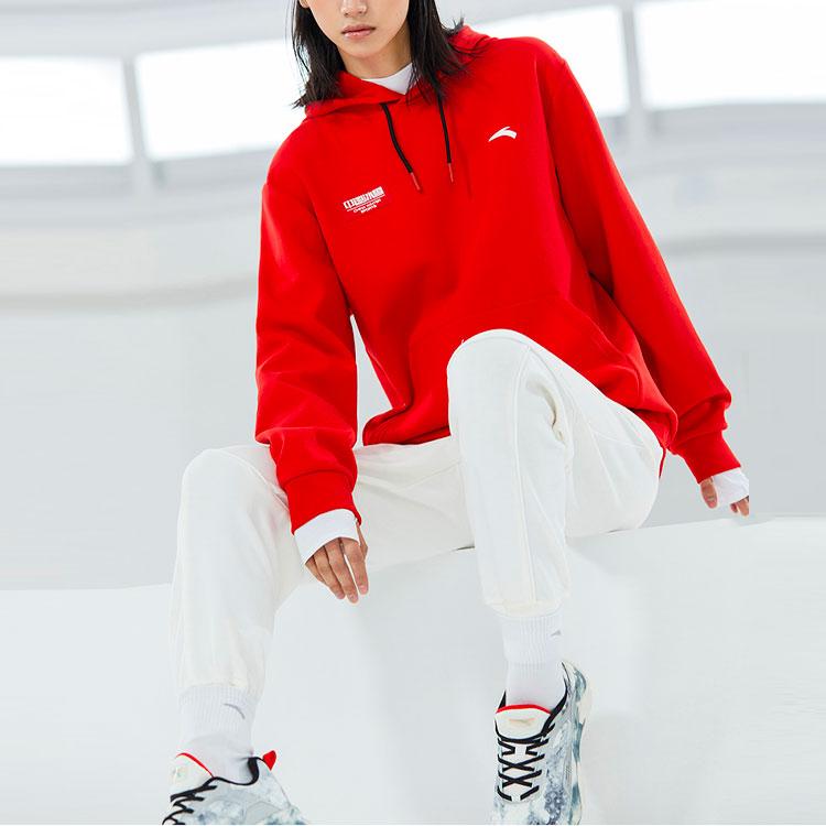 Anta Training Series China Ice & Snow Print Pullover Hoodie Men Hoodie Red 152217741-2