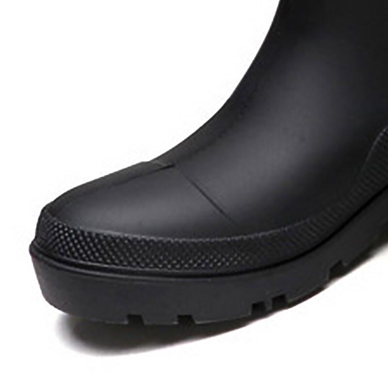 Fucheng Herren Hohe Wasserdichte Gummi Sicherheits-Regenstiefel