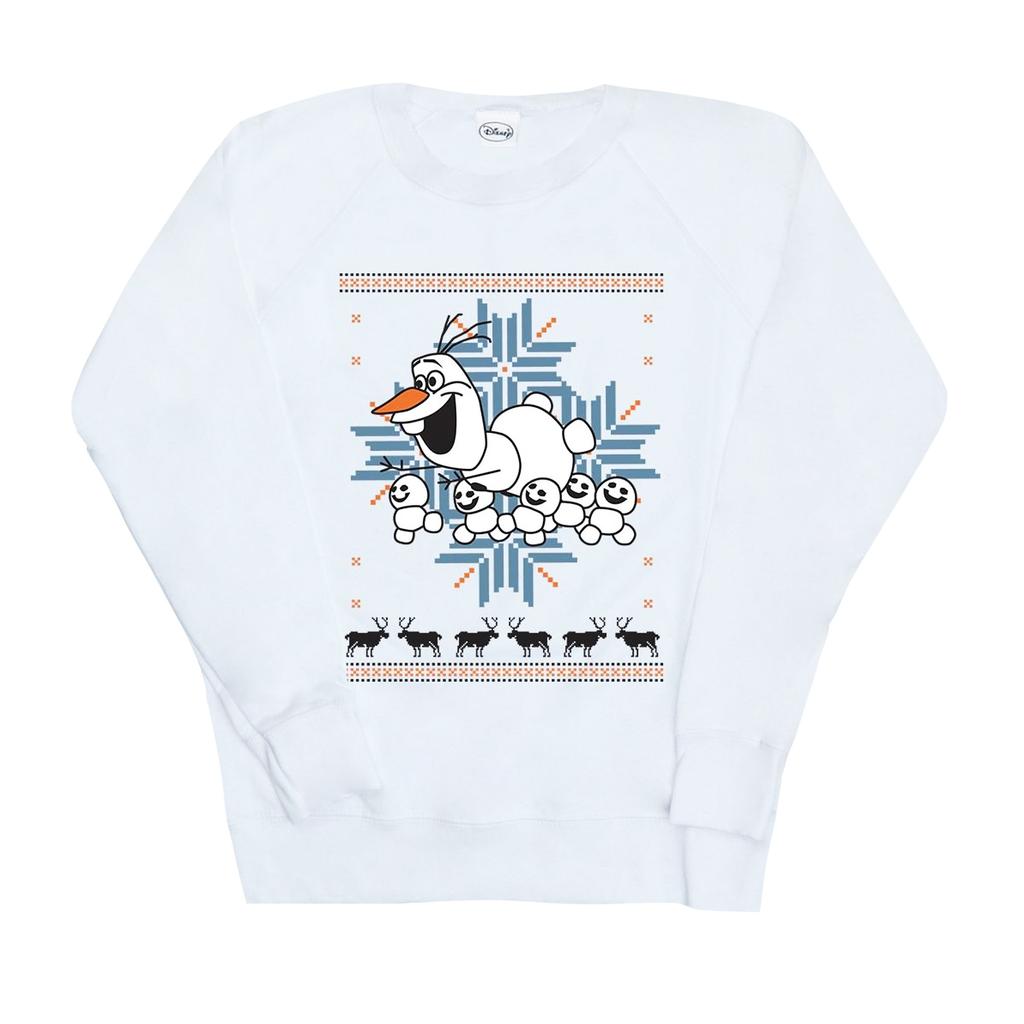 Disney Womens/Ladies Frozen Christmas Olaf And Snowmen Sweatshirt