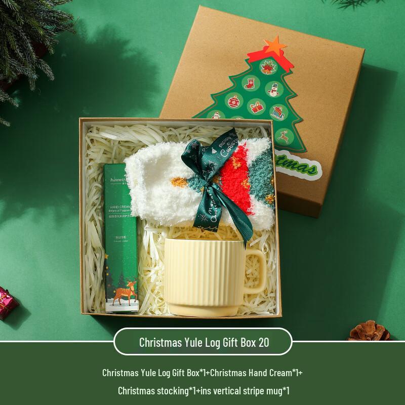 Christmas Gift Set with Hand Cream, Stocking, and Ceramic Mug 20