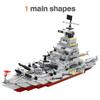 Navy Aircraft Carrier Building Blocks Military Tanks Ships Airplanes Model Warships Building Blocks Assembly Toy Set for Boys