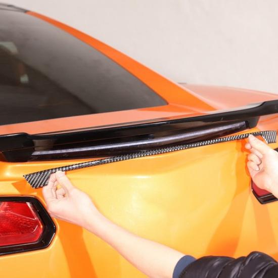 Soft Carbon Fiber Rear Brake Light Decorate Trim Strip For Corvette C7 2014-