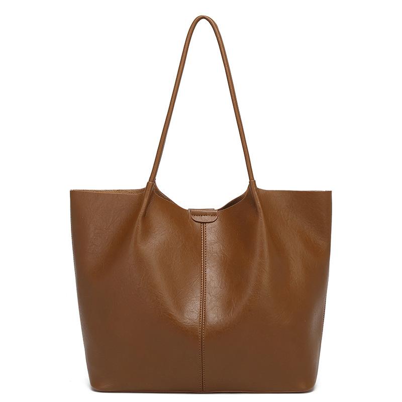 Tote Bag, New Style Bag, Large Capacity, Women's Fashion, High-end Feeling, Mother and Child Bag, Simple Commuting Shoulder Bag