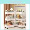Mały wózek do przechowywania z składanymi, obrotowymi, mobilnymi półkami do organizacji kuchni i sypialni