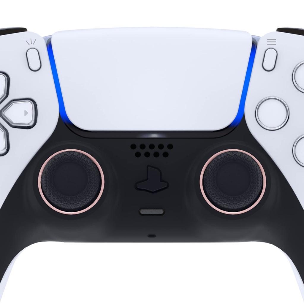 eXtremeRate Replacement Ring for PS5 Controllers Pure Color Blossom Controller Not Included (BDM-010, BDM-020, BDM-030, BDM-040, BDM-050), (Cherry