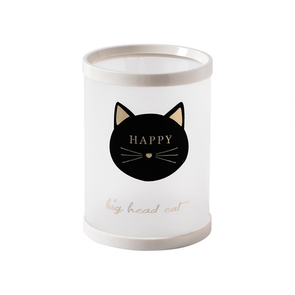 

Держатель для карандашей, настольный ящик для хранения канцелярских принадлежностей, ведро для кистей для макияжа, прозрачный, беспорядочный, круглый держатель для карандашей из полипропилена для офиса