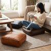 Large Capacity Square Pouf Cover Removable Sofa Stool Cover  Clothes Storage