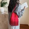 Herbst und Winter Retro Matte Tasche Damen Lässige Vielseitige Umhängetasche Böhmische Fransen-Tasche