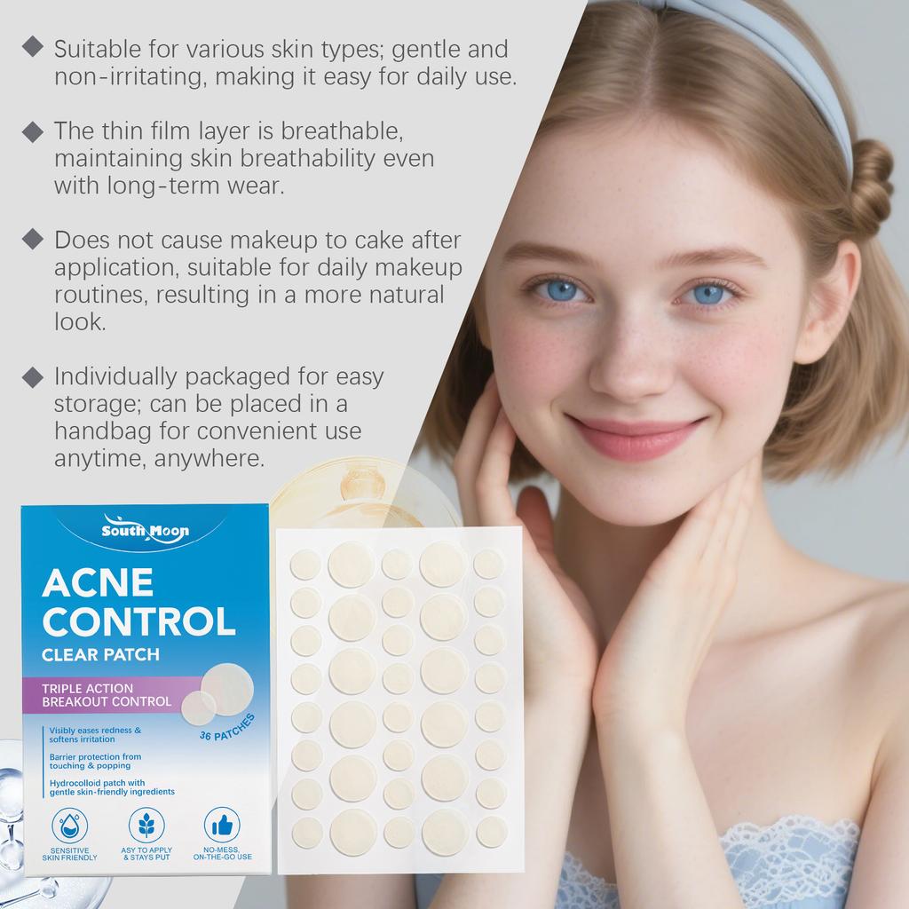 SOUTH MOON Face Acne Patch Invisible Pimple Patch Isolate Dust Prevent Picking No Makeup Caking Blemish Care