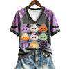 Women's Halloween Cute Printed Short Sleeve T-Shirt