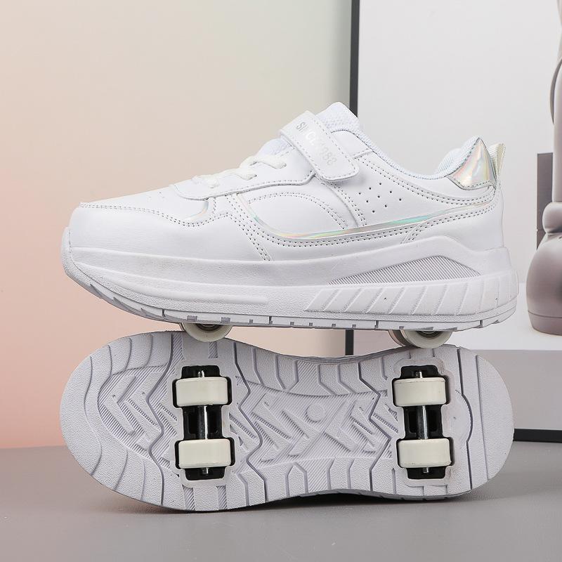 Student Walking Shoes Girls Roller Shoes Boys Wheel Shoes Children's Roller Skates Student Four-wheeled Walking Shoes Deformation Shoes