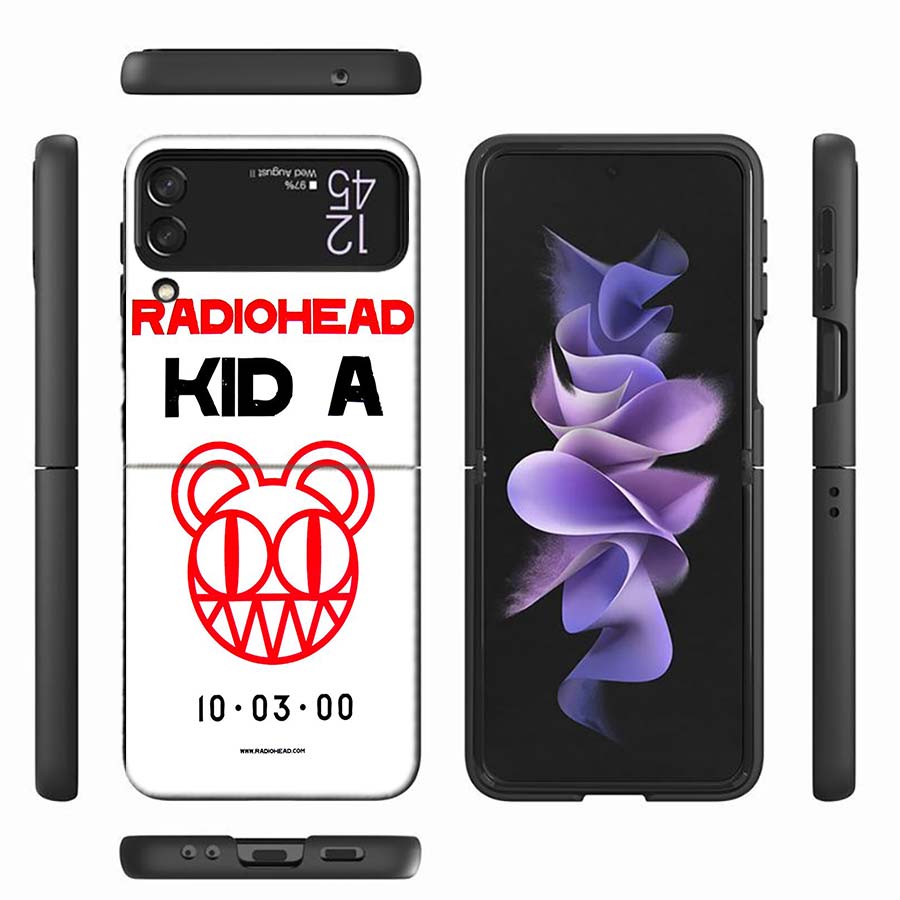 

Bnad R-Radiohead Phone Case For Samsung Z Flip 6 7 5G Z Flip 5 Galaxy Z Flip 3 4 5G ZFlip Shockproof Hard Cover TPU PC Coque Cap Galaxy Z Flip 3 5G