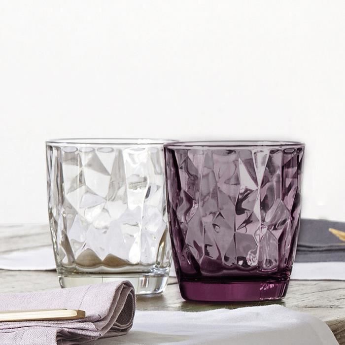 Verre - Bormioli Rocco - Diamond - 390 ml - Violet - 6 Unités