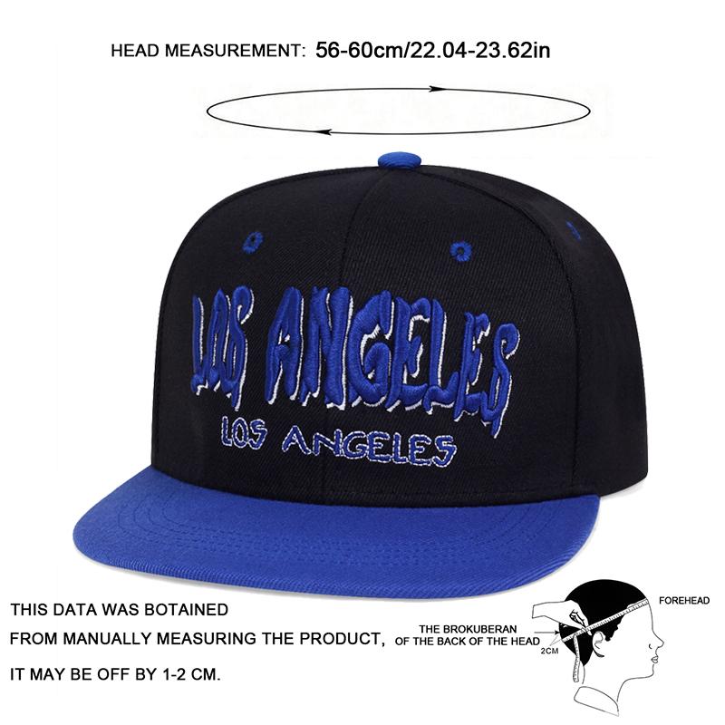Unisex Los Angeles Embroidery Hip-hop Hats Spring And Autumn Outdoor Adjustable Sports Casual Baseball Caps Sunscreen Hat