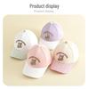 Stylish Cartoon Embroidered Duckbill Baseball Cap for Girls with Sun Protection.