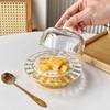 Transparent Glass Bowl with Lid Dessert Dim Sum Bowl Fruit Yogurt Bowl Soup Bowls Serving Bowls Molecular Cuisine Tableware