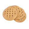 5 Pcs Bamboo Hot Pad Table Mat Bamboo Trivet Pot Mat Heat Resistance for Hot Dishes Pot Bowl Teapot Round 18CM