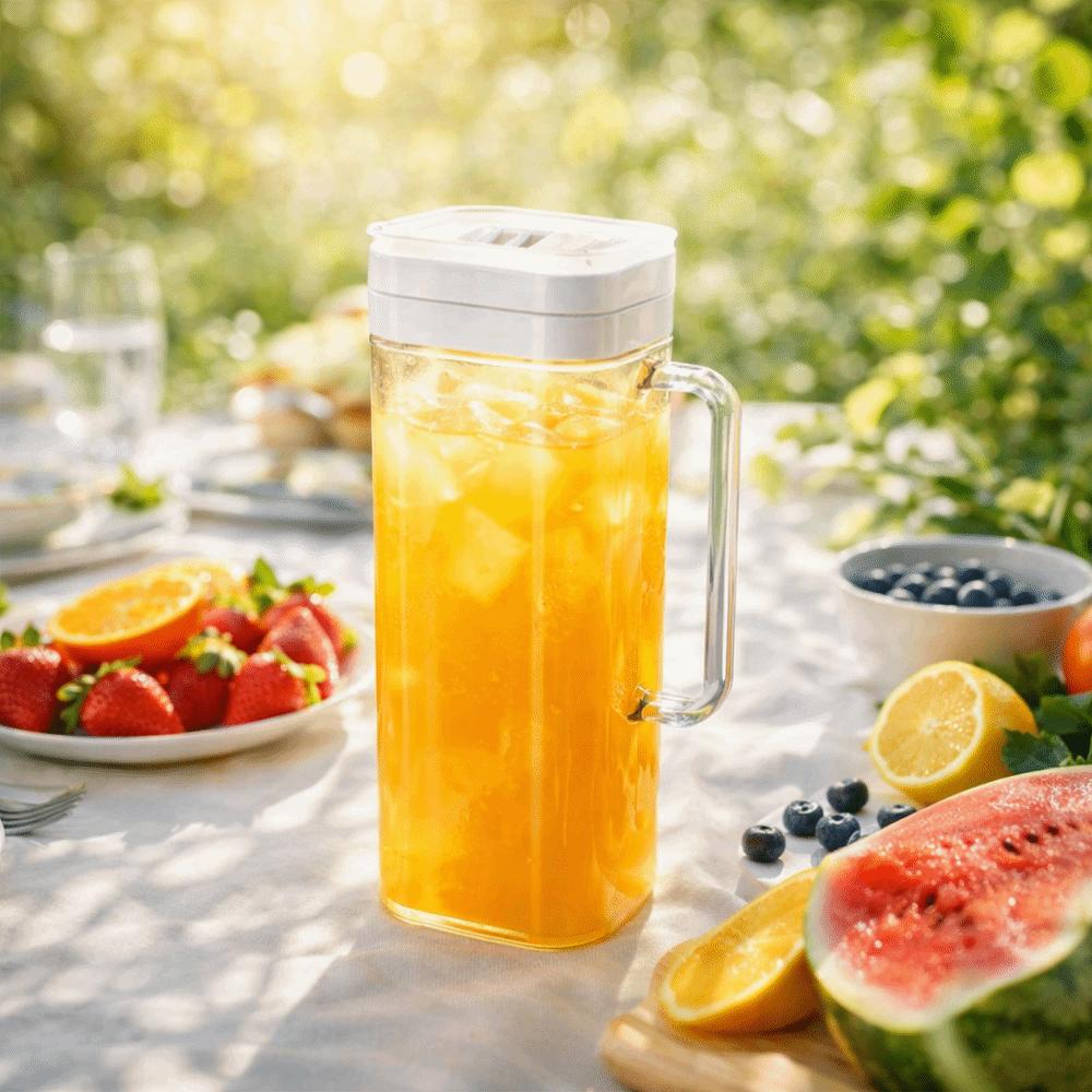 Flip Cover Cold Water Kettle Heat-resistant Cold Brew Teapot Household Drink Container  Restaurant