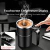 Taza agitadora automática, recargable, portátil, mezcladora eléctrica de café, de acero inoxidable, tazas magnéticas giratorias con agitación automática
