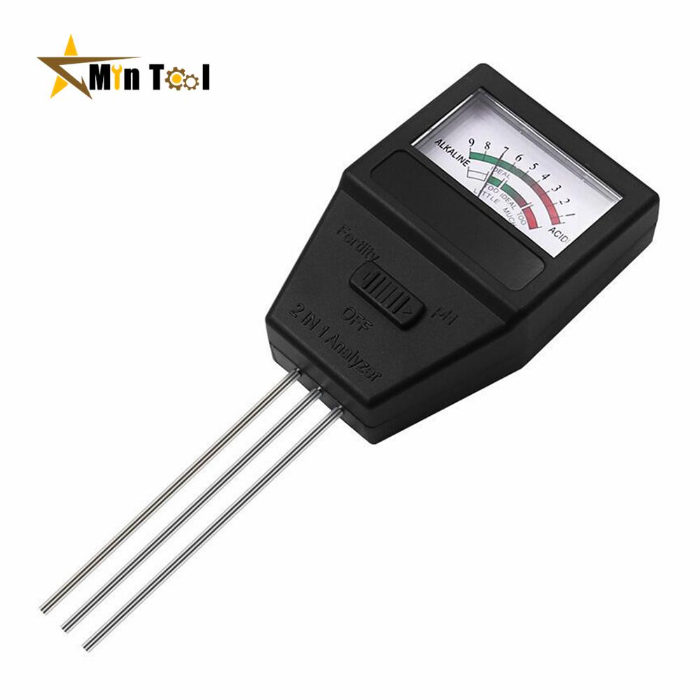 2 In 1 Soil PH Fertility Meter With 3 Probes Soil PH Tester Plant Measure Device Acidity Meter Measuring Tool