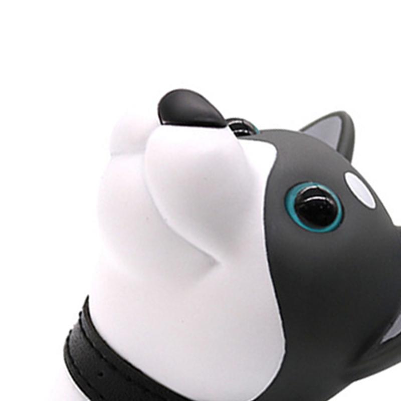 Kreskówkowy Stoper do Drzwi Uroczy w Kształcie Zwierzęcia Bez Uderzeń Dekoracyjny Klin do Drzwi do Domu Biura Szary Pies