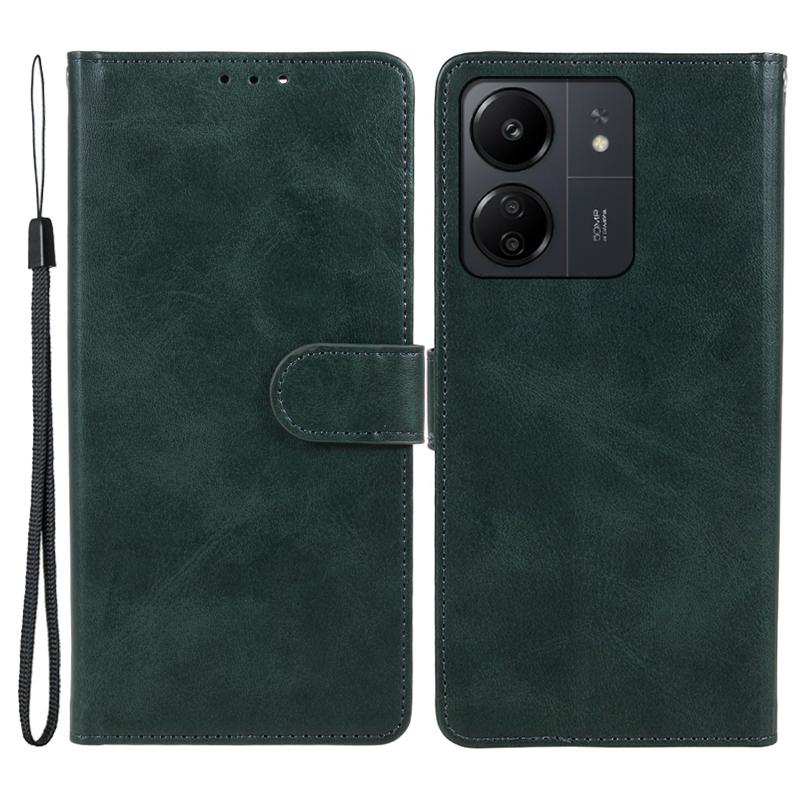 Magnetic Phone Case for Xiaomi Redmi 13C 4G/Poco C65 4G PU Leather Wallet Stand Cover