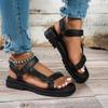 Mode 2025 Neue Römische Sandalen: Modisch und lässig, Leder mit dicker Sohle, Damen-Sportstil, Leichte Römersandalen in Übergröße