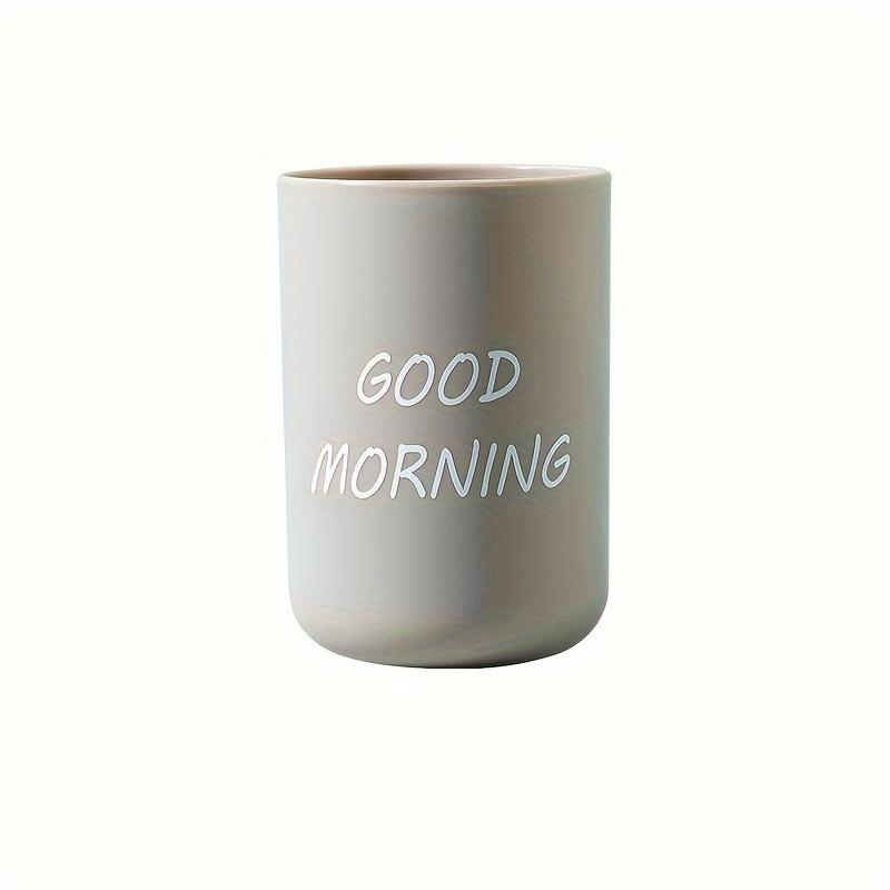 

Cute & Simple Plastic Toothbrush Cup - Perfect for Couples, Bathroom Essentials