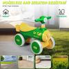 Baby Balance Bike 4 Räder Kleinkind Walker Fahrrad Spielzeug Geburtstagsgeschenke für Mädchen Jungen 1-3 Jahre alte Kinder Weihnachtsgeschenke mit Musik