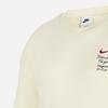 Nike Sweatshirt Embroidered Logo Round Neck Loose Casual Fleece Long Sleeve Kids Tops Coconut-Milk FV8449-113