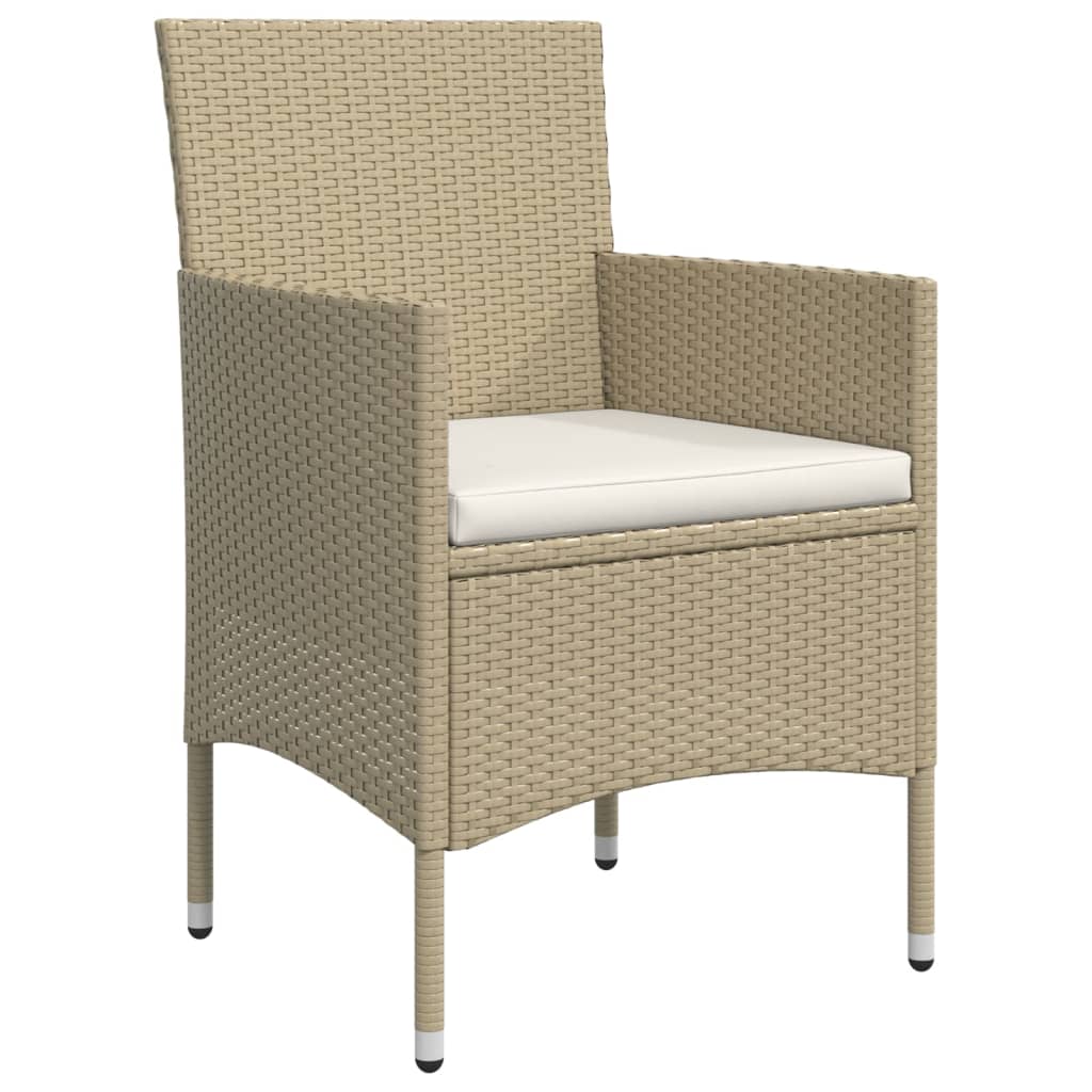 Vidaxl 5-Piece Garden Furniture Set with Cushions, Beige-Black