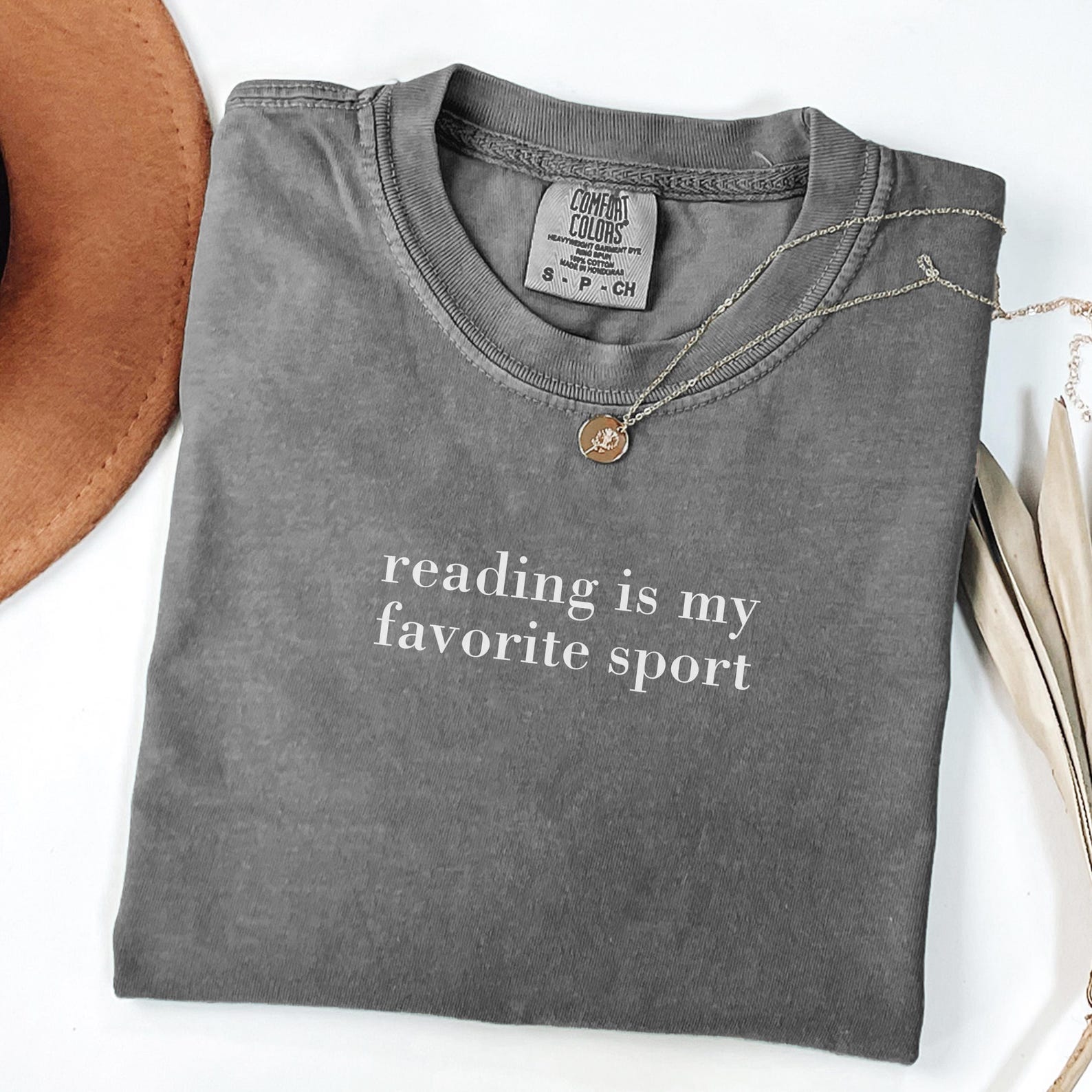 Comfort Colors Reading Shirt: Bookish Tee, Book Lover Gift S