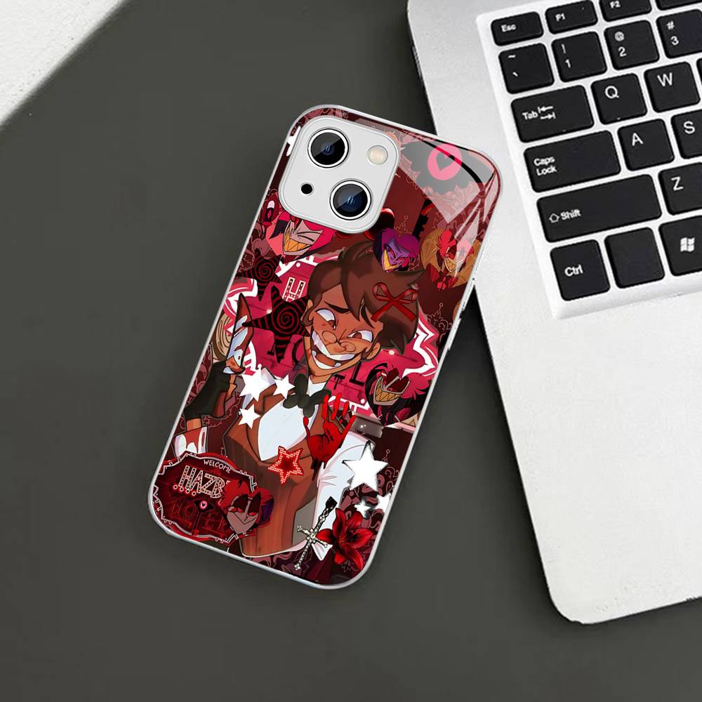 

Musical Anime TV H-Hazbin Hotel Tempered Glass For Iphone 14 13 12 11 Pro Mini XS MAX 14Plus X XS XR Fundas iphone 14pro max