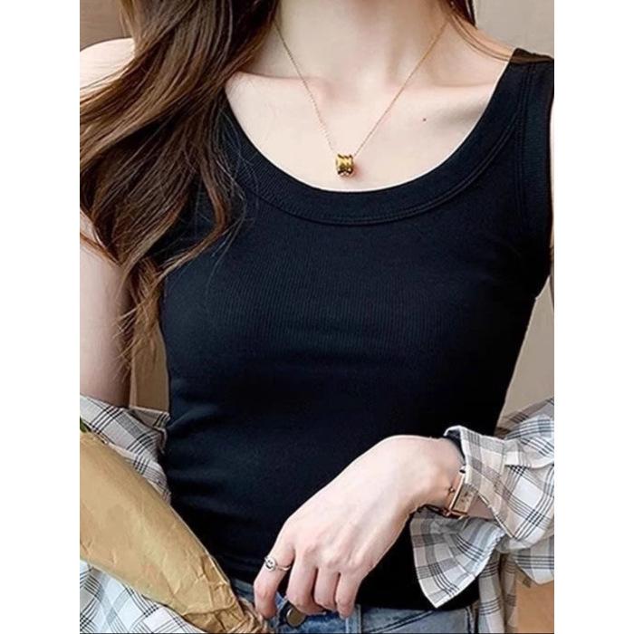 

Trendy Women s Sleeveless Camisole for Summer Outings S чорний