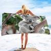 Cute Animal Baby Microfiber Beach Towel,Quick Dry Beach Towel Lightweight Beach Towel Soft Absorbent Pool Towel Travel Swimming