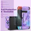 14-in-1 NS Switch Accessory Set Portable Switch Games Storage Handbag Galaxy Purple Case for Nintendo Switch