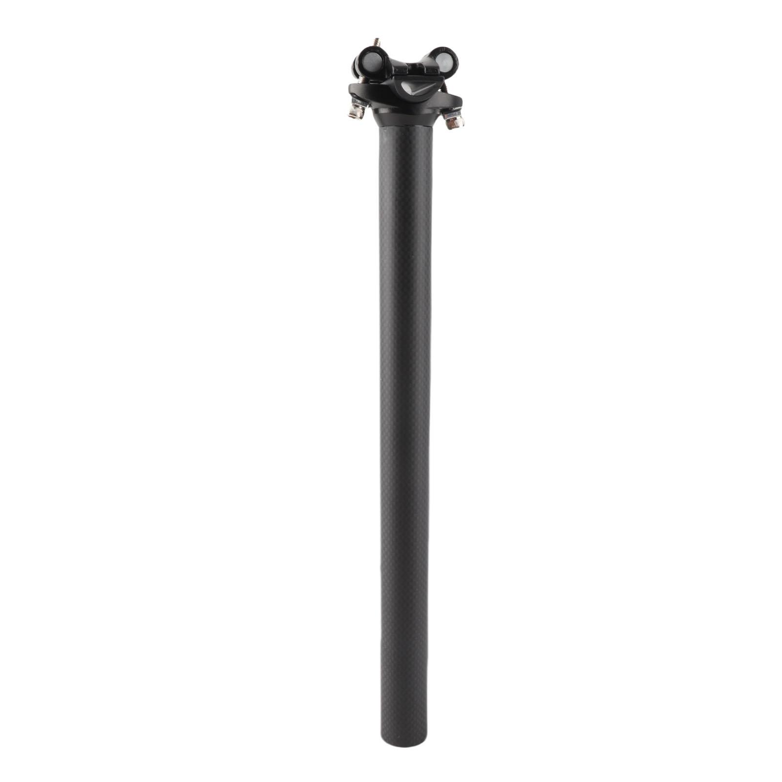 Kerékpár Nyeregcső Könnyűsúlyú Változat Nyeregcső 27.2mm Szénszálas Nyeregcső Kerékpár Cseréjéhez 27.2x350mm gray