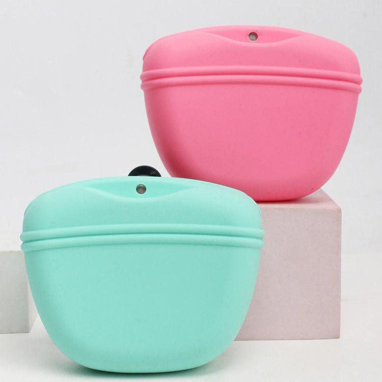 Waterproof Silicone Dog Treat Pouch - Outdoor Pet Training Waist Bag